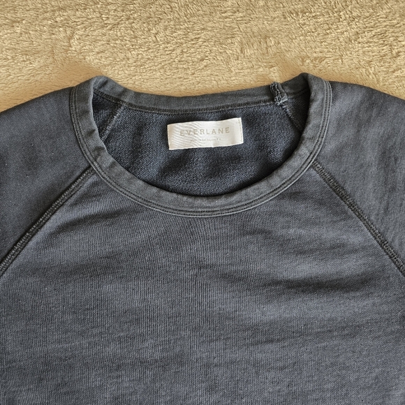 Everlane French Terry crew neck sweatshirt navy blue size XS - Picture 5 of 12